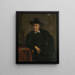 Self-portrait - Govert Dircksz Camphuysen — framed artwork on a wall