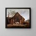 Two peasants with cows - Govert Dircksz Camphuysen — framed artwork on a wall