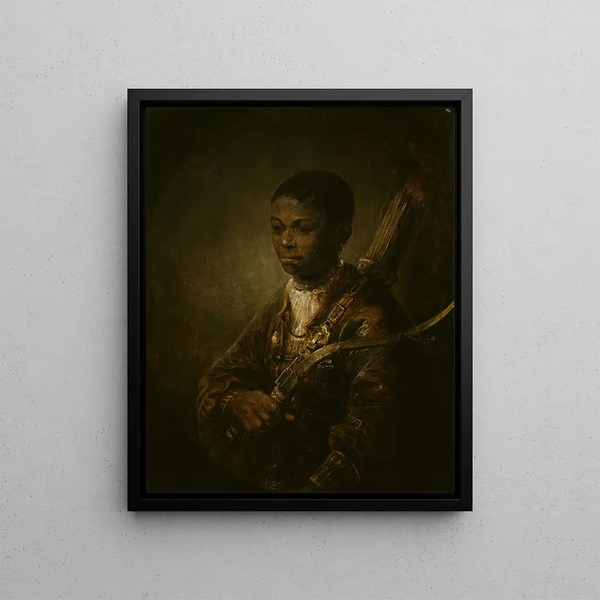 A Young Archer - Govert Flinck — framed artwork on a wall