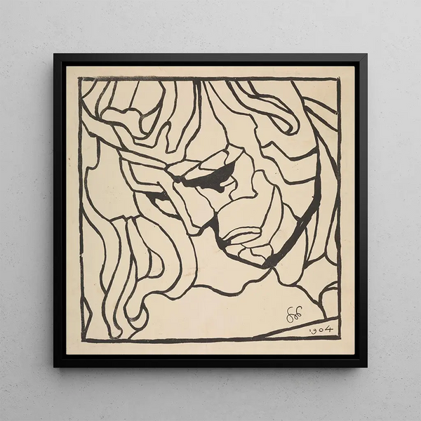 Gowa Apollina - Stanisław Wyspiański — framed artwork on a wall
