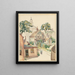 Provincetown Painting with its morning fog - Grace V. Kelly — framed artwork on a wall