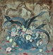 Large floral still life painting in a blue vase - Emil Orlik — artwork view