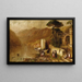 Côte du village - Granville Perkins — framed artwork on a wall