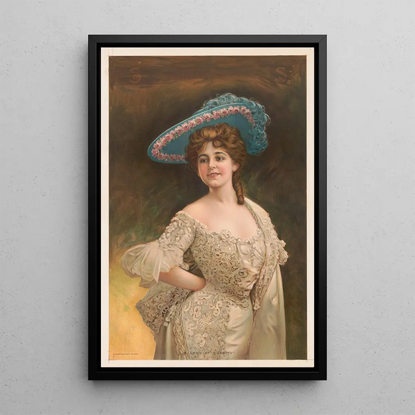 A Lady of Quality - Gray Litho Co — framed artwork on a wall
