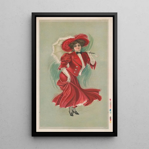 Laurette - Gray Litho Co — framed artwork on a wall