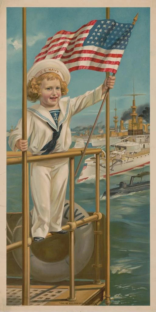 Reproduction of the painting Notre glorieuse marine - Gray Litho Co