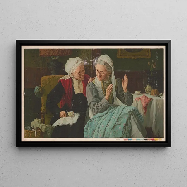 Strictly Confidential Painting - Gray Litho Co — framed artwork on a wall