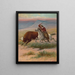 In the Prairie - Gray Lithograph & Co.. — framed artwork on a wall