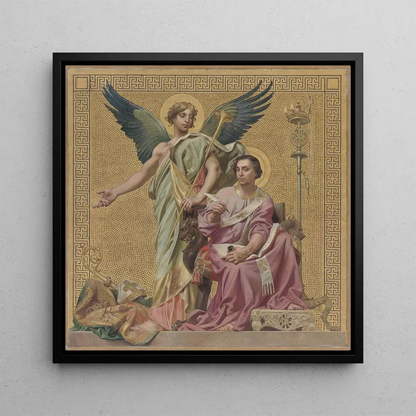 Grégoire de Tours writing his History of the Franks - Joseph Blanc — wall display of the artwork