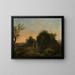 Italian Style Landscape Painting - Gregorio Fidanza — framed artwork on a wall