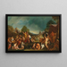 Moïse and the Gathering of Manna by the Israelites - Gregorio Lazzarini — framed artwork on a wall