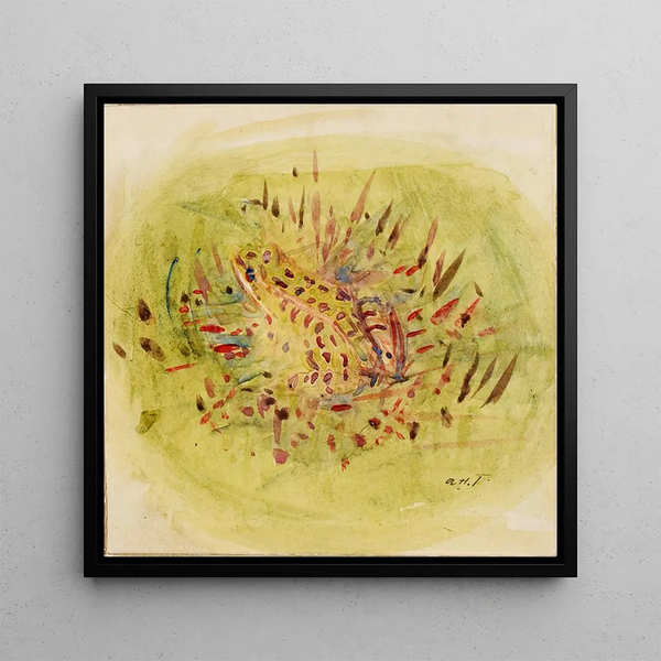 Frog - Abbott Handerson Thayer — framed artwork on a wall