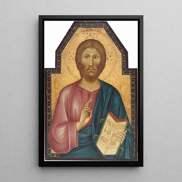 Christ bénissant - Grifo di Tancredi — framed artwork on a wall