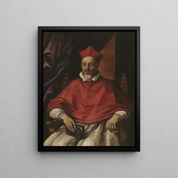 Cardinal Francesco Cennini - Guercino — framed artwork on a wall