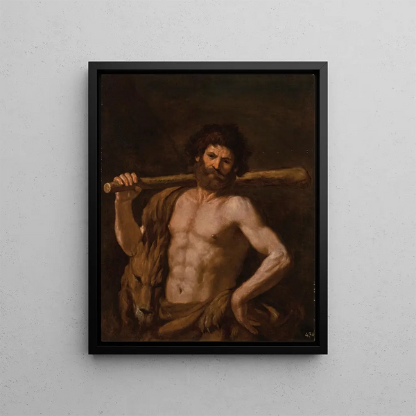 Hercules Painting - Guercino — framed artwork on a wall