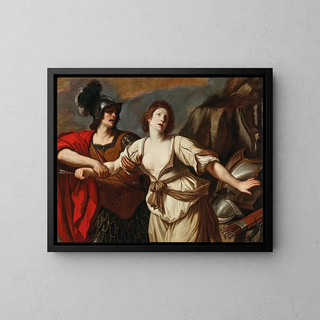 Rinaldo and Armida - Guercino — framed artwork on a wall