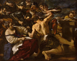 Samson captured by the Philistines - Guercino — artwork view