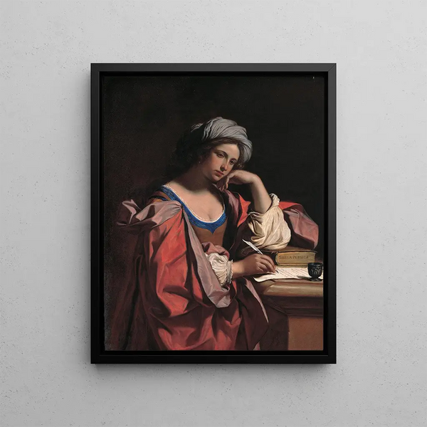 La Sibylle persane - Guercino — framed artwork on a wall
