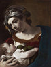 Virgin and Child Painting - Guercino — artwork view