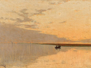 Boat at dusk - Guglielmo Ciardi — artwork view