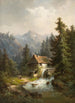 Watermill painting in the mountains - Guido Hampe — artwork view