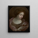 Bust of a Woman Wearing a Turban - Guido Reni — framed artwork on a wall