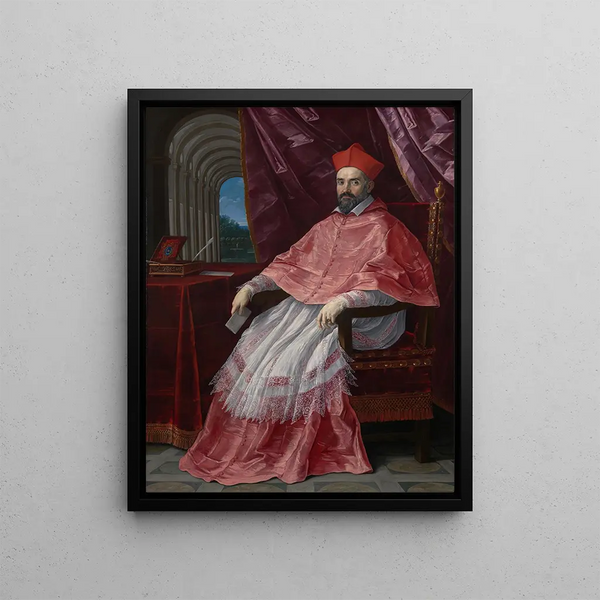 Cardinal Roberto Ubaldini 1581-1635 Papal Legate in Bologna - Guido Reni — framed artwork on a wall