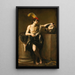David with the Head of Goliath - Guido Reni — framed artwork on a wall