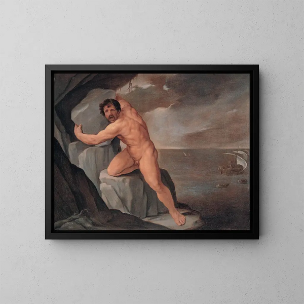 Polyphème - Guido Reni — framed artwork on a wall