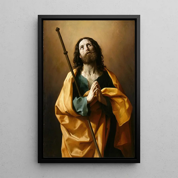 Saint James the Greater - Guido Reni — framed artwork on a wall