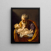 Saint Joseph and the Child Jesus - Guido Reni — framed artwork on a wall