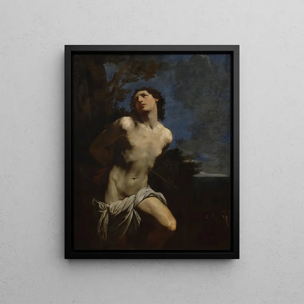 Saint Sebastian - Guido Reni — framed artwork on a wall