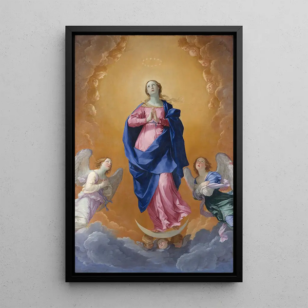 L'Immaculée Conception - Guido Reni — framed artwork on a wall