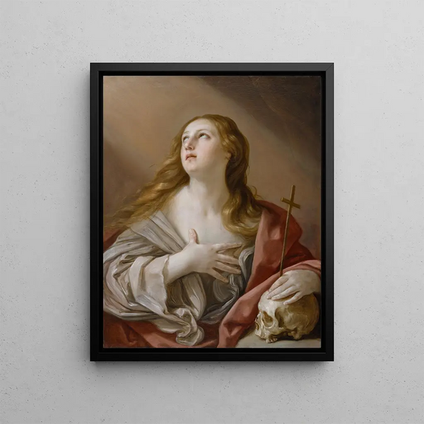 La Madeleine pénitente - Guido Reni — framed artwork on a wall