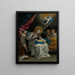 The Virgin Sewing, accompanied by four angels, known as The Seamstress - Guido Reni — framed artwork on a wall