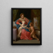 Virgin and Child with Saint John the Baptist - Guido Reni — framed artwork on a wall