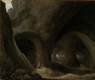 Grotte avec des bergers reposant - Guillam Dubois — artwork view