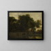 Swan Lake in a Park - Guillam Dubois — framed artwork on a wall
