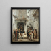 La Performance - Guillaume Charles Brun — framed artwork on a wall