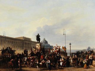 Mascarade sur le Pont Neuf - Guillaume Frédéric Ronmy — artwork view