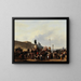 Mascarade sur le Pont Neuf - Guillaume Frédéric Ronmy — framed artwork on a wall