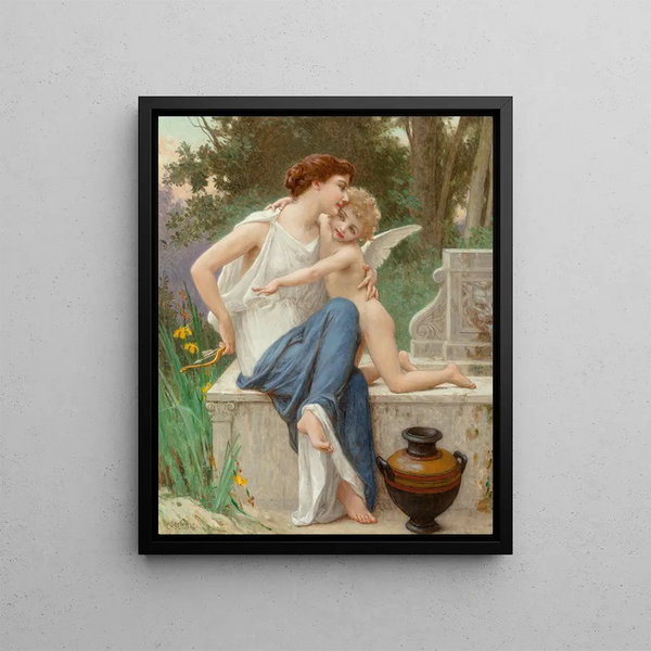 Désarmer Cupidon - Guillaume Seignac — framed artwork on a wall