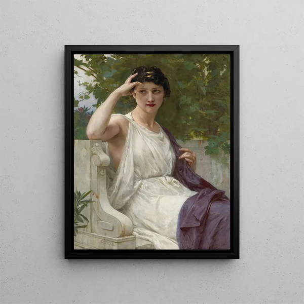 Happy Thoughts Painting - Guillaume Seignac — framed artwork on a wall