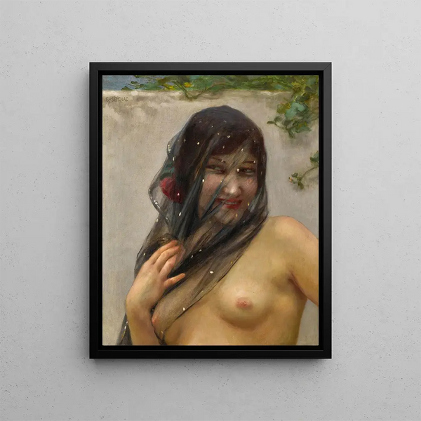 Odalisque - Guillaume Seignac — framed artwork on a wall