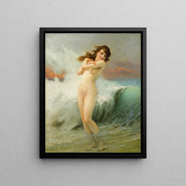 The Wave - Guillaume Seignac — framed artwork on a wall