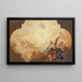 Angels looking at the eye of God Study - Guillaume Taraval — framed artwork on a wall