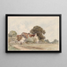 Country House - Guillaume van der Hecht — framed artwork on a wall