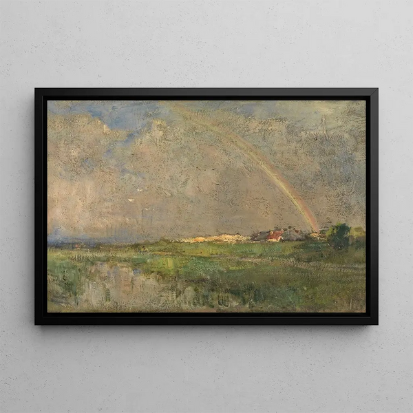 Rainbow Painting - Guillaume Vogels — framed artwork on a wall