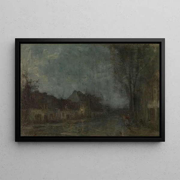 Twilight Painting - Guillaume Vogels — framed artwork on a wall