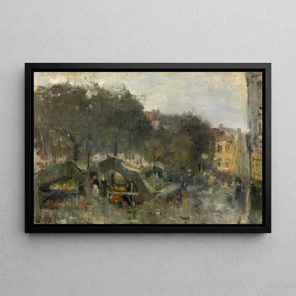 Place des Armes à Ostende - Guillaume Vogels — framed artwork on a wall